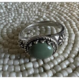 American West Green Turquoise Ring Size 10